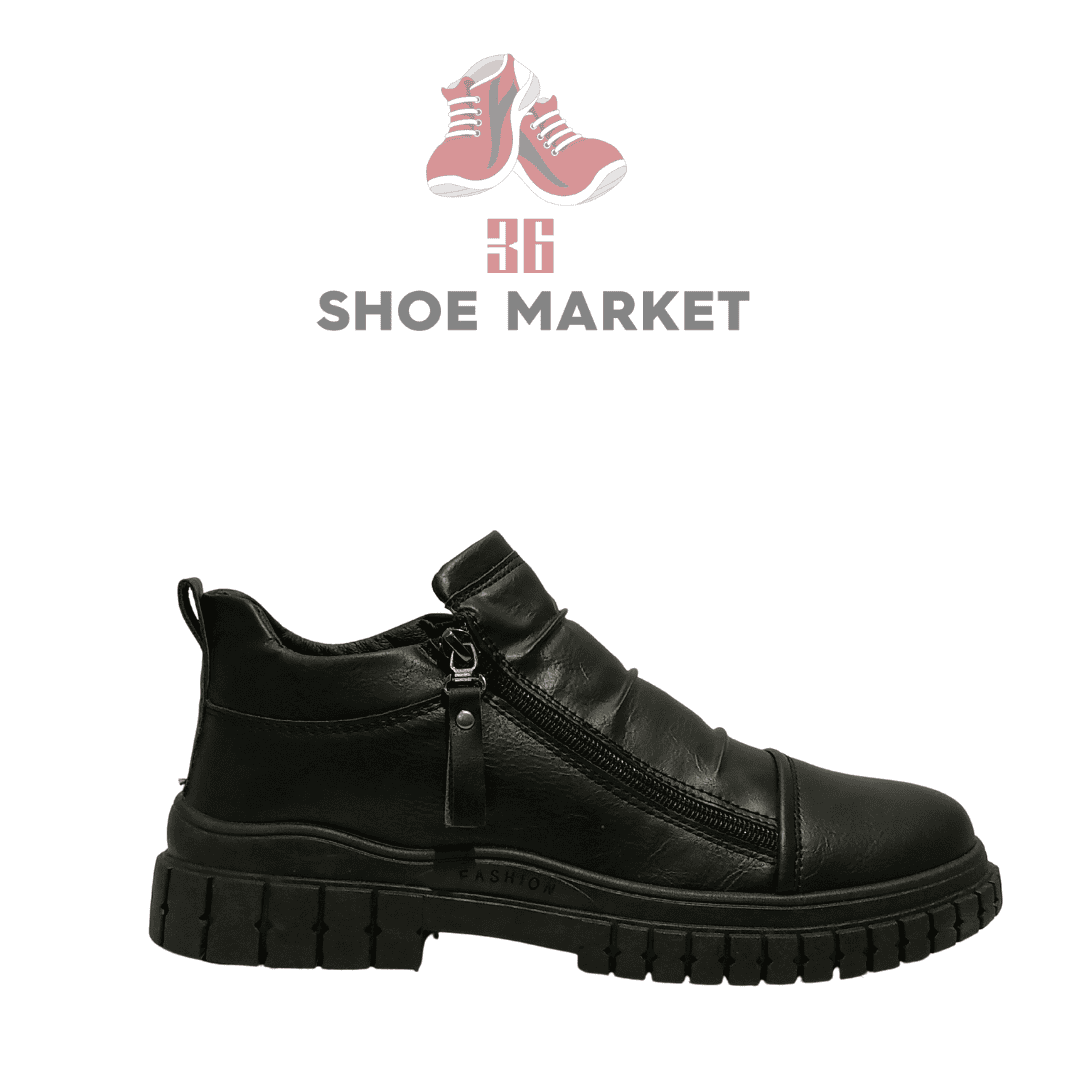 British Men Military Boots Shoes Motorcycle Shoes High-top Platform Ankle Boots