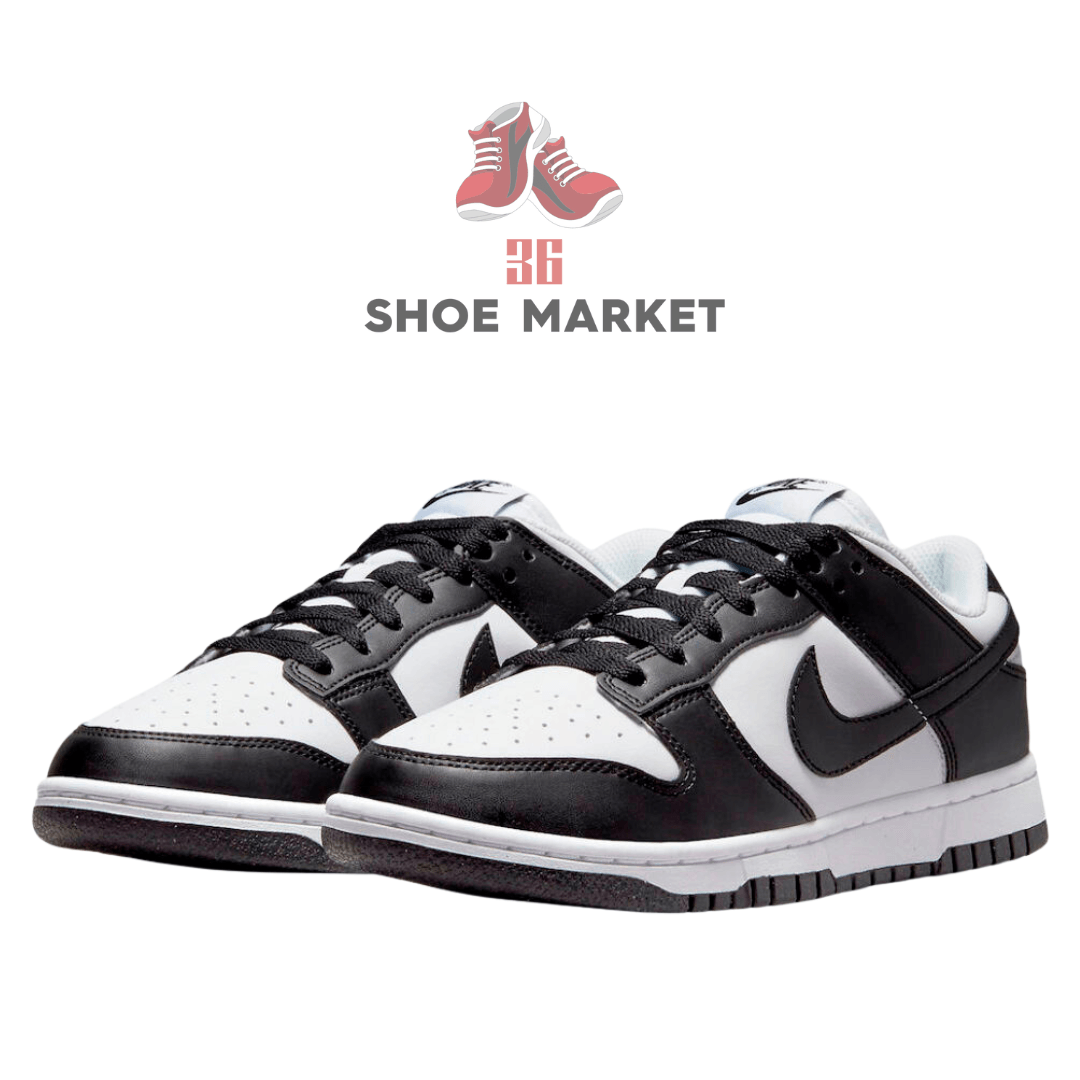 Nke SB Dunk Low Next Nature Panda White Black Shoes